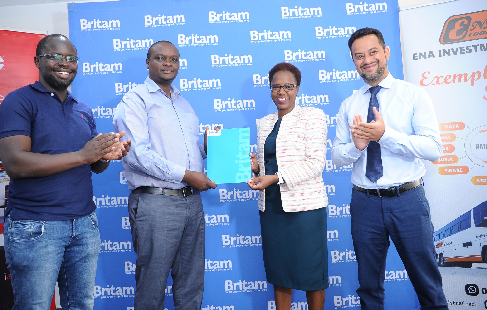 Britam Partners With Voltic To Roll-Out a Digital Personal Accident Cover To ENA Coach Customer