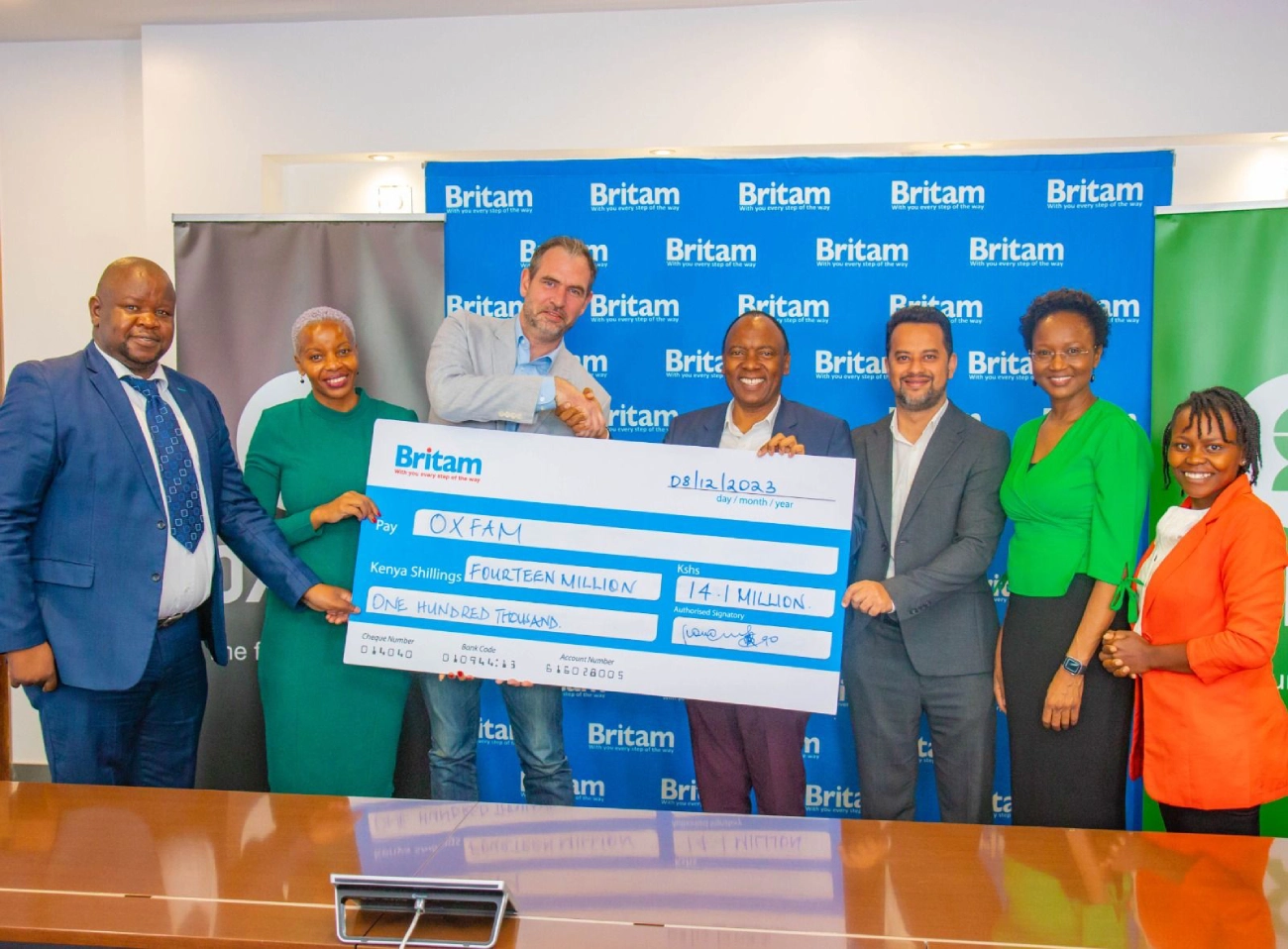 Britam and Swiss Re pay out Sh14.1 million in flood insurance claims to Tana River households